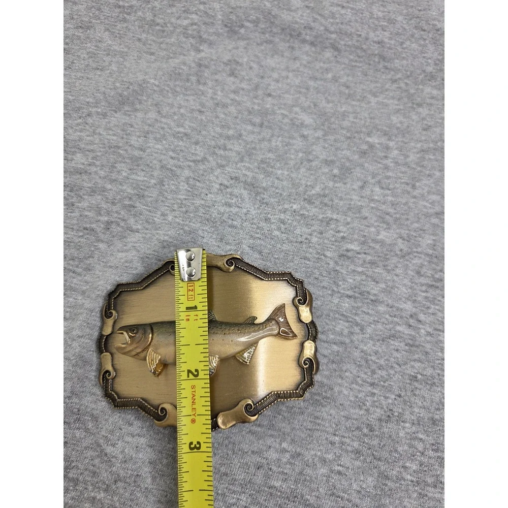 1977 Raintree Sportsman Salmon Bass Fishing Belt Buckle
